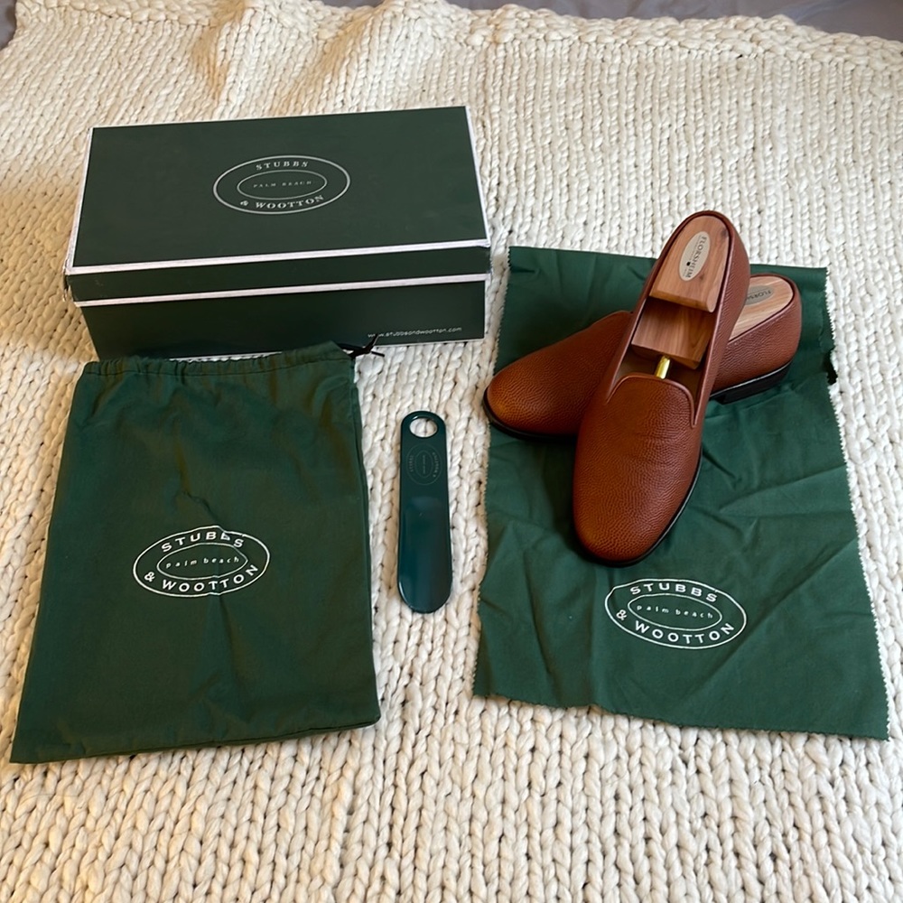 Stubbs & Wootton Football Slipper Sz 9.5